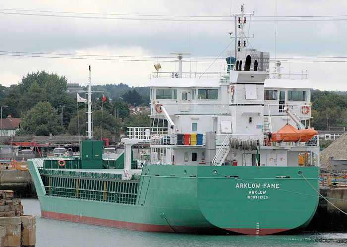  Arklow Fame pictured at Southampton on 14th August 2010