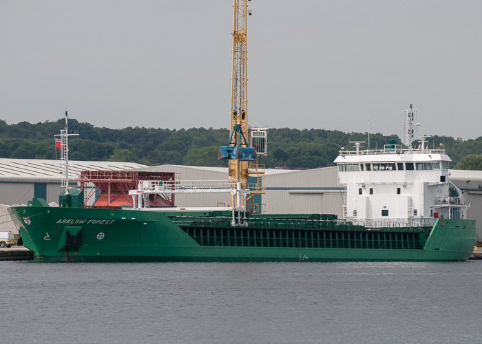 Photograph of the vessel  Arklow Forest pictured at Birkenhead on 1st June 2014