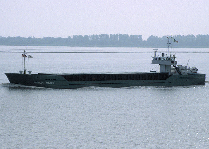 Photograph of the vessel  Arklow Marsh pictured on the River Elbe on 27th May 1998