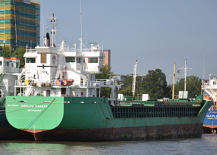 Photograph of the vessel  Arklow Ranger pictured at Parkkade, Rotterdam on 26th June 2011