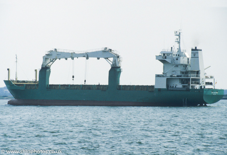 Photograph of the vessel  Arklow Rose pictured departing Southampton on 6th August 1989