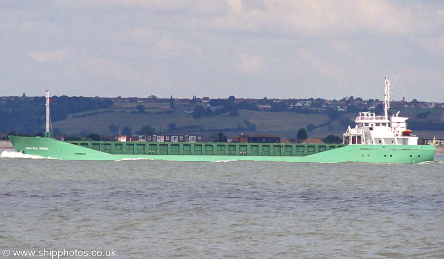 Photograph of the vessel  Arklow Spray pictured on Sea Reach, River Thames on 1st September 2001