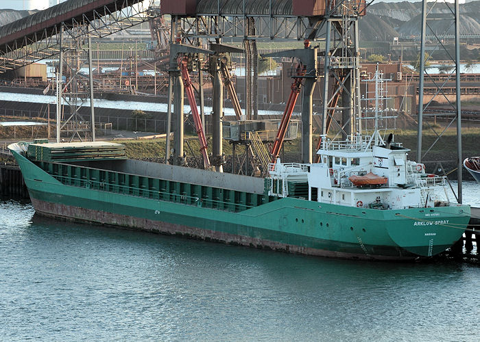 Photograph of the vessel  Arklow Spray pictured in Elbehaven, Europoort on 21st June 2010