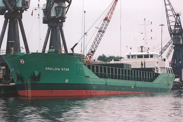 Photograph of the vessel  Arklow Star pictured at Ellesmere Port on 18th August 2001
