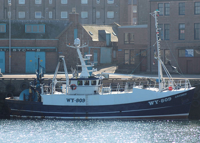 Photograph of the vessel fv Artemis pictured at Peterhead on 28th April 2011