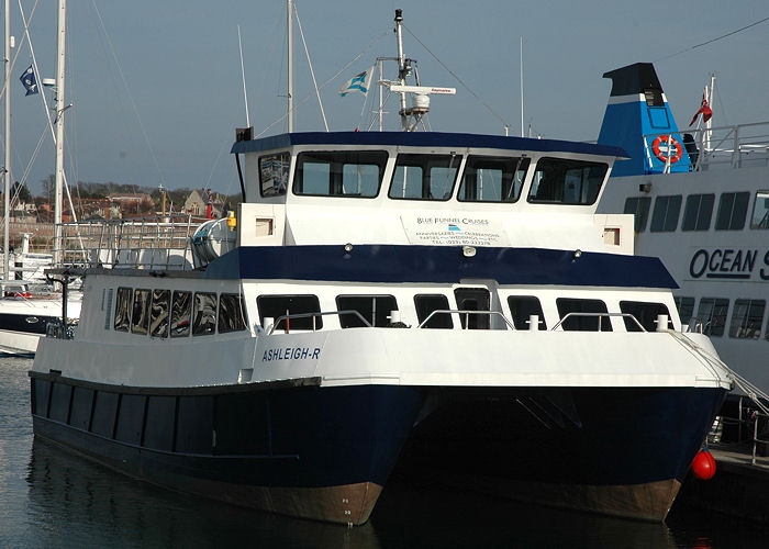 Photograph of the vessel  Ashleigh R pictured in Ocean Village, Southampton on 22nd April 2006