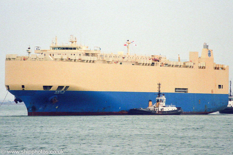 Photograph of the vessel  Asian King pictured arriving at Southampton on 13th April 2003