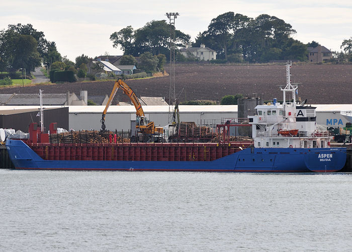 Photograph of the vessel  Aspen pictured at Montrose on 12th September 2013