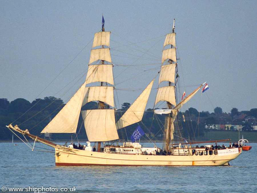 Photograph of the vessel  Astrid pictured on Southampton Water on 22nd September 2001