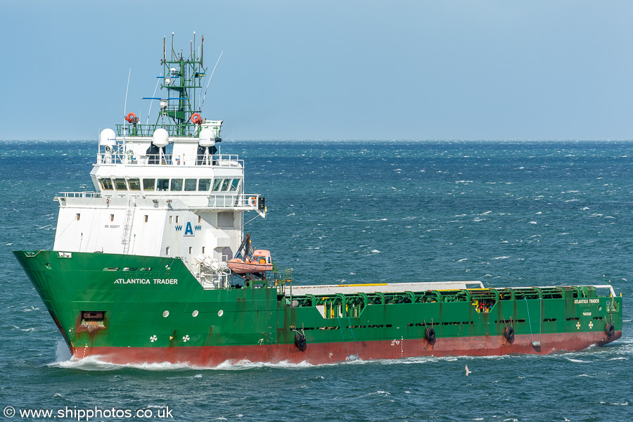 Photograph of the vessel  Atlantica Trader pictured arriving at Aberdeen on 10th September 2024