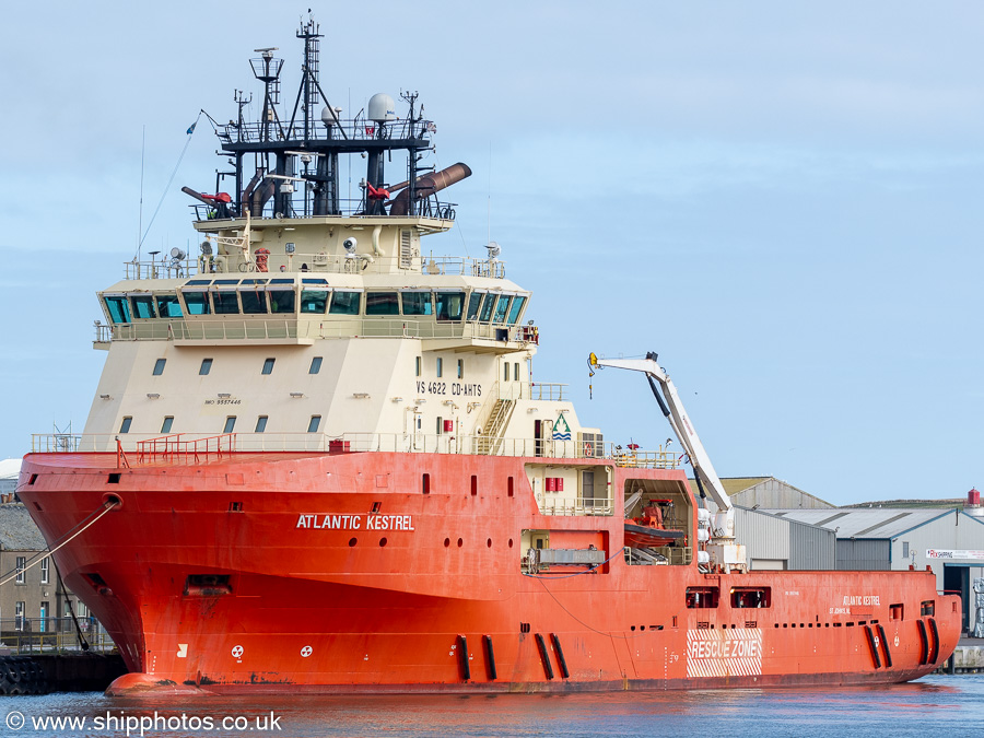 Photograph of the vessel  Atlantic Kestrel pictured at North Quay, Montrose on 17th March 2025