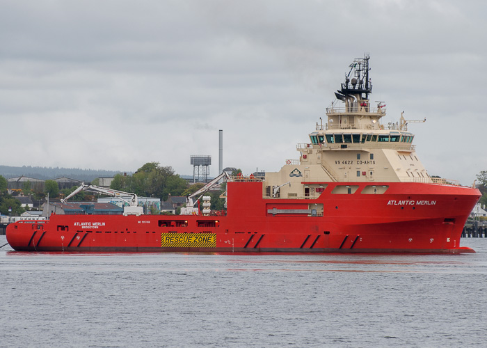 Photograph of the vessel  Atlantic Merlin pictured at Invergordon on 10th May 2014