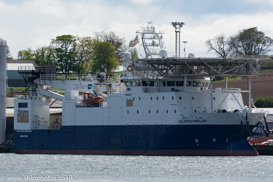 Photograph of the vessel  Atlantis Dweller pictured at Montrose on 17th May 2015