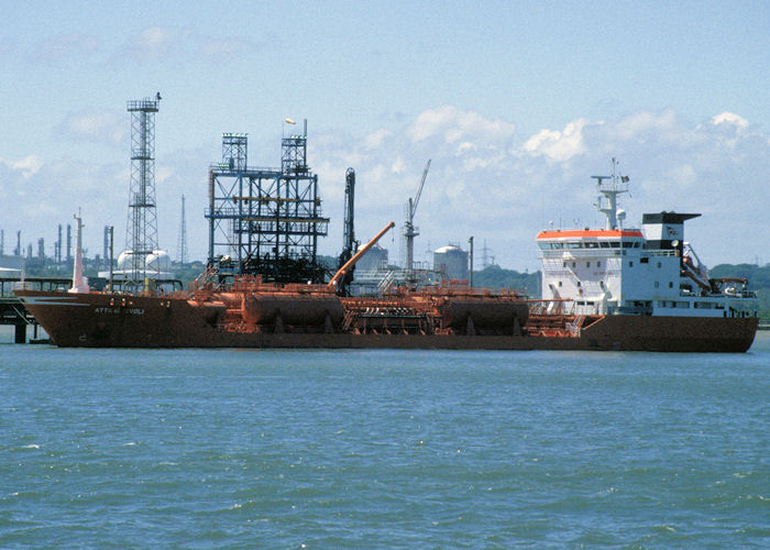 Photograph of the vessel  Attilio Ievoli pictured at Fawley on 13th July 1997