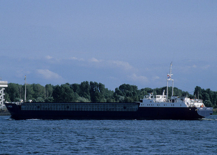 Photograph of the vessel  Auriga pictured on the River Elbe on 24th August 1995