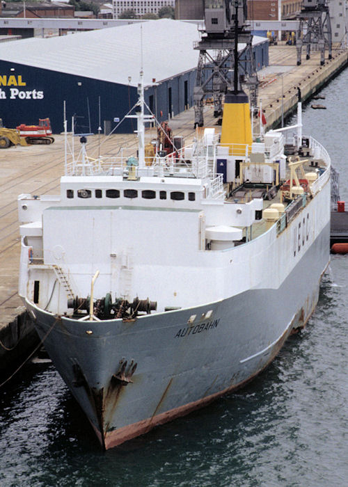 Photograph of the vessel  Autobahn pictured at Southampton on 23rd August 1992