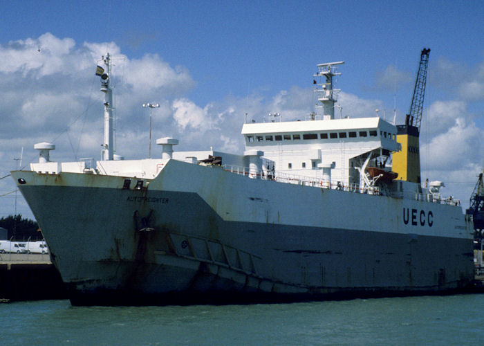 Photograph of the vessel  Autofreighter pictured at Southampton on 13th July 1997