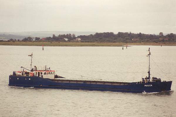 Photograph of the vessel  Avoca pictured approaching Southampton on 16th August 1992