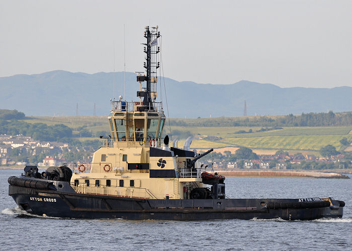 Photograph of the vessel  Ayton Cross pictured passing Greenock on 20th July 2013