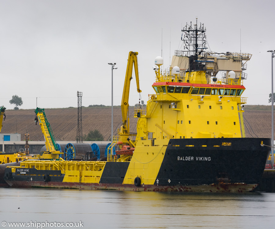 Photograph of the vessel  Balder Viking pictured at Montrose on 21st September 2015