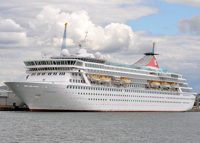 Photograph of the vessel  Balmoral pictured in Southampton Docks on 20th July 2012