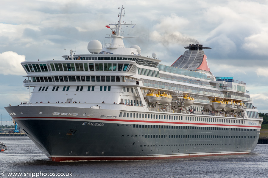 Photograph of the vessel  Balmoral pictured passing North Shields on 1st July 2017