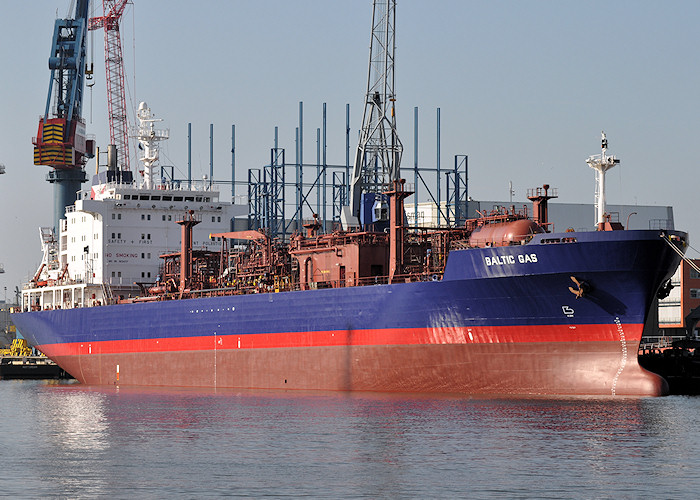 Photograph of the vessel  Baltic Gas pictured in Wiltonhaven, Rotterdam on 26th June 2011
