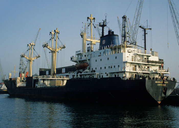 Photograph of the vessel  Banglar Robi pictured in Waalhaven, Rotterdam on 27th September 1992