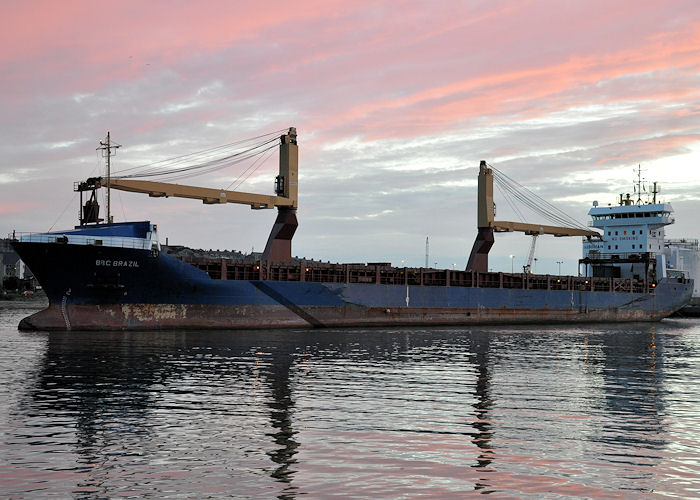 Photograph of the vessel  BBC Brazil pictured departing Aberdeen on 13th September 2013