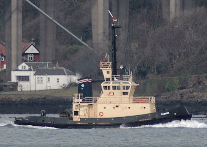 Photograph of the vessel  Beamer pictured passing Queensferry on 23rd March 2010