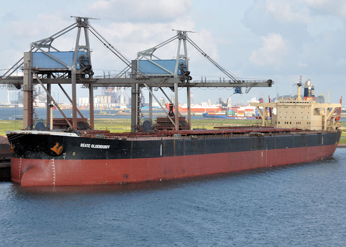 Photograph of the vessel  Beate Oldendorff pictured at EECV, Calandkanaal, Europoort on 24th June 2011