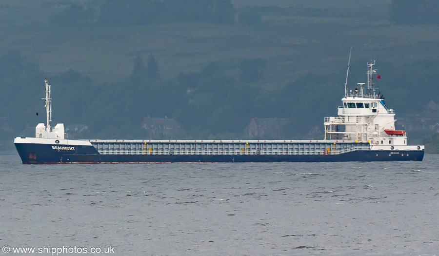 Photograph of the vessel  Beaumont pictured at anchor on the Firth of Clyde on 21st June 2024