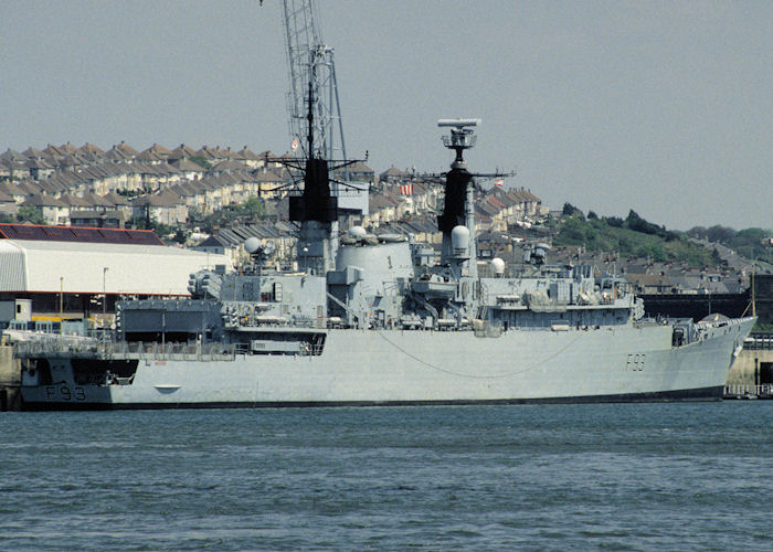 HMS Beaver pictured at Devonport on 6th May 1996