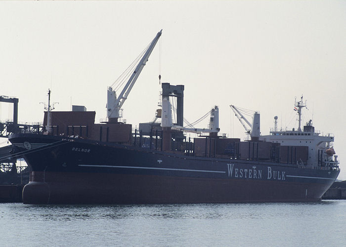 Photograph of the vessel  Belnor pictured in Amazonehaven, Europoort on 14th April 1996