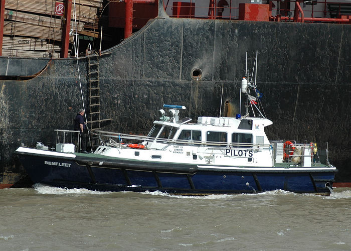 Photograph of the vessel pv Benfleet pictured passing Gravesend on 10th August 2006