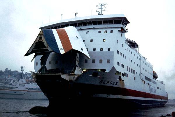 Photograph of the vessel  Bergen pictured in Bergen on 26th October 1998