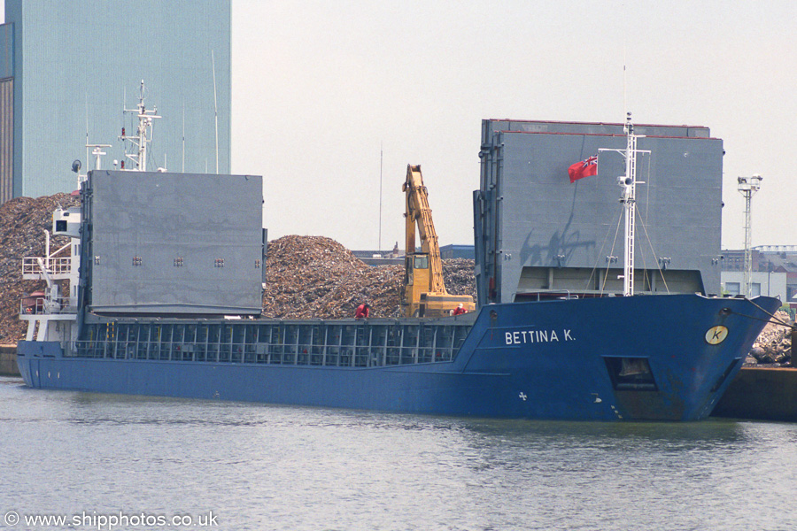 Photograph of the vessel  Bettina K pictured in Canada Dock, Liverpool on 14th June 2003
