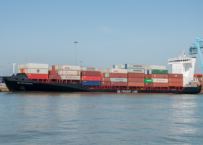 Photograph of the vessel  BG Rotterdam pictured at Liverpool on 31st May 2014