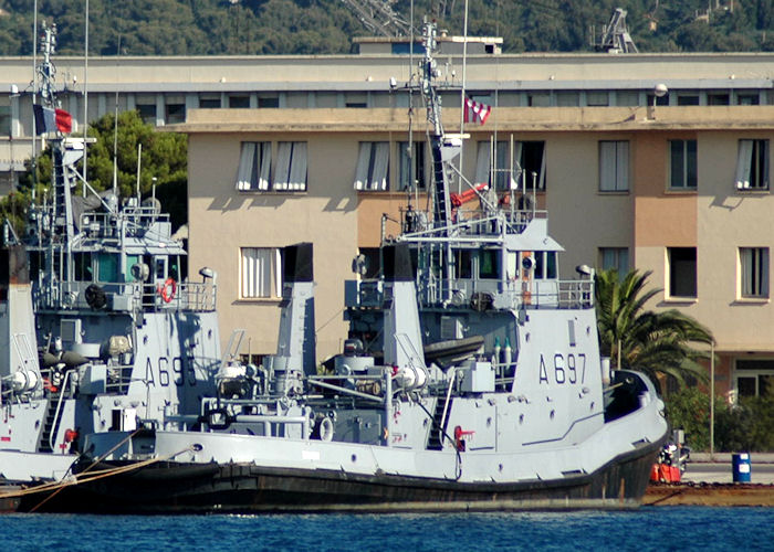 Photograph of the vessel FS Bison pictured at Toulon on 9th August 2008