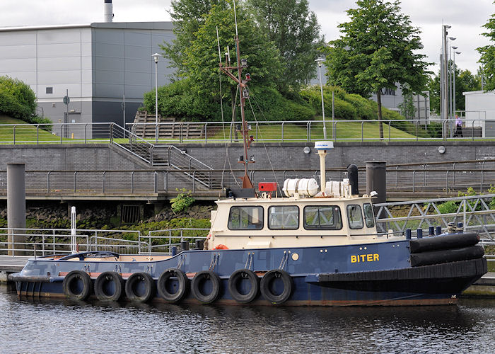 Photograph of the vessel  Biter pictured at Glasgow on 7th July 2013