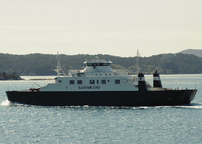 Photograph of the vessel  Bjørnefjord pictured near Bergen on 12th May 2005