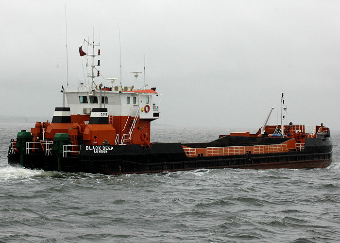 Photograph of the vessel  Black Deep pictured on the River Thames on 17th May 2008