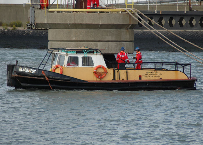 Photograph of the vessel  Blackness pictured at Coryton on 10th August 2006