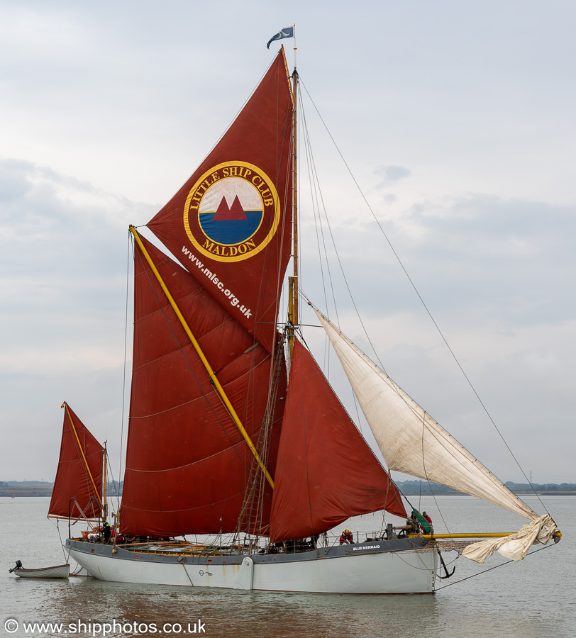 Photograph of the vessel sb Blue Mermaid pictured on Sea Reach on 19th July 2025