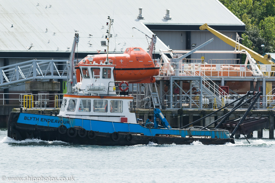 Photograph of the vessel  Blyth Endeavour pictured passing North Shields on 12th May 2018