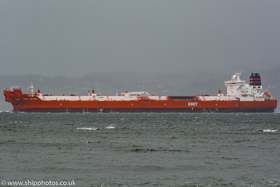 Photograph of the vessel  Bodil Knutsen pictured approaching Loch Long on 6th June 2015