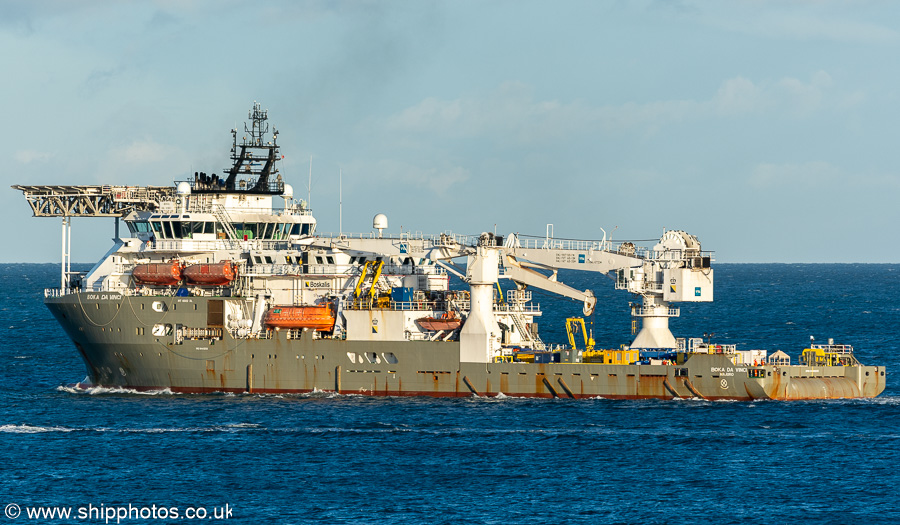 Photograph of the vessel  Boka Da Vinci pictured departing Aberdeen South Harbour on 10th September 2024