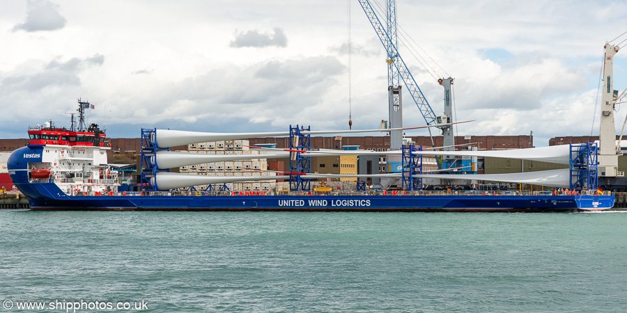 Photograph of the vessel  Boldwind pictured in Portsmouth International Port on 19th April 2024