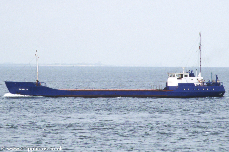 Photograph of the vessel  Borelly pictured on the Westerschelde passing Vlissingen on 19th June 2002
