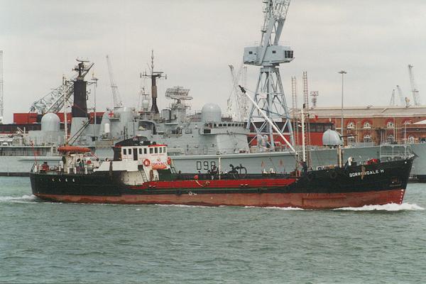 Photograph of the vessel  Borrowdale H pictured in Portsmouth Harbour on 24th June 1995